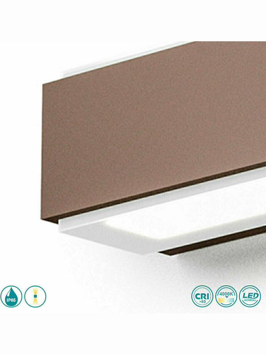 La Mia Luce Nox Wall-Mounted Outdoor Ceiling Lamp LED IP65 10W with Natural White Light