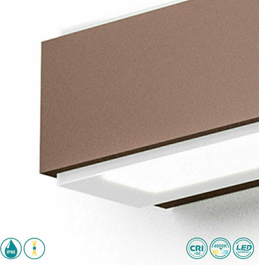 La Mia Luce Nox Стенна Външна Таванна Лампа LED IP65 10W с Естествено Бяла Светлина