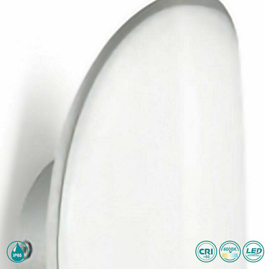 La Mia Luce Стенен Външен Плафон LED IP65 13W с Естествено бяло Светлина