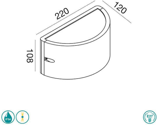 La Mia Luce Lan Стенна Външна Таванна Лампа IP54