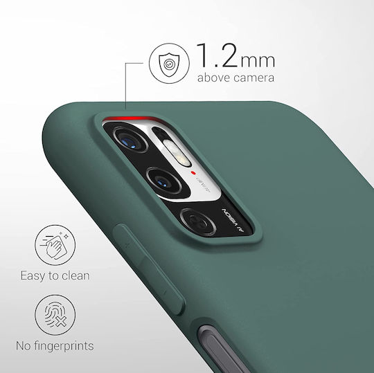 KWmobile Back Cover Silicone 1.3mm Blue Green (Redmi Note 10 5G / Poco M3 Pro)
