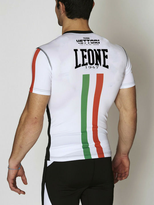 Leone Rashguard The Italian Dream AB522 Herren Kurzärmlig T-Shirt AB522 für Jiu-Jitsu Schwarz