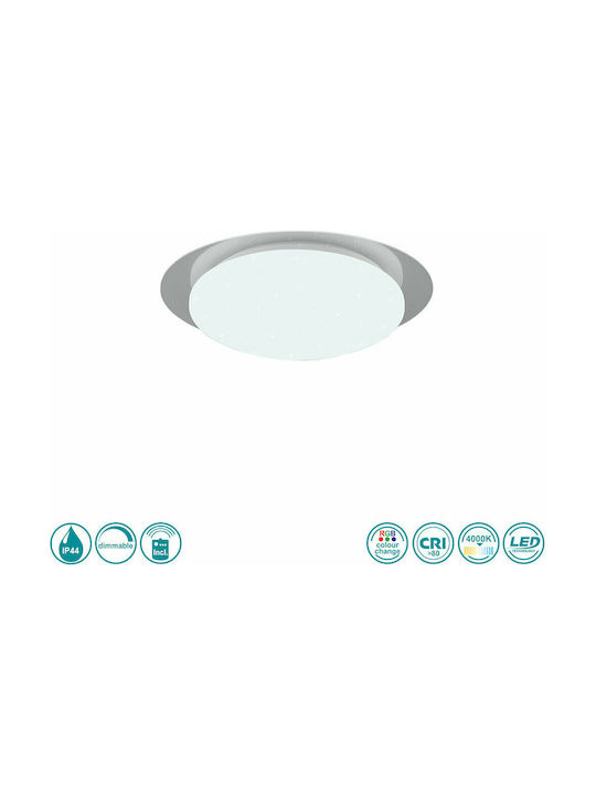 Trio Lighting Frodeno Clasică Metalică Plafonieră de tavan cu LED Integrat 35buc Argint