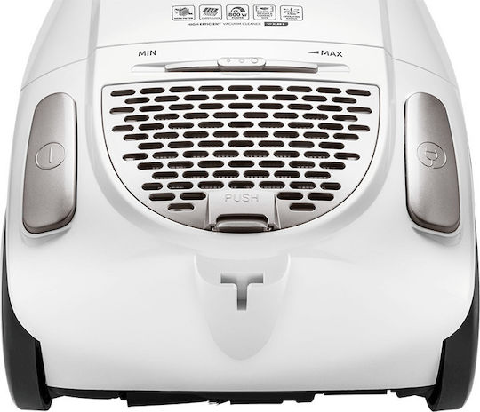 ECG VP 3189 S Прахосмукачка 800W С торба 3.5лт Бял