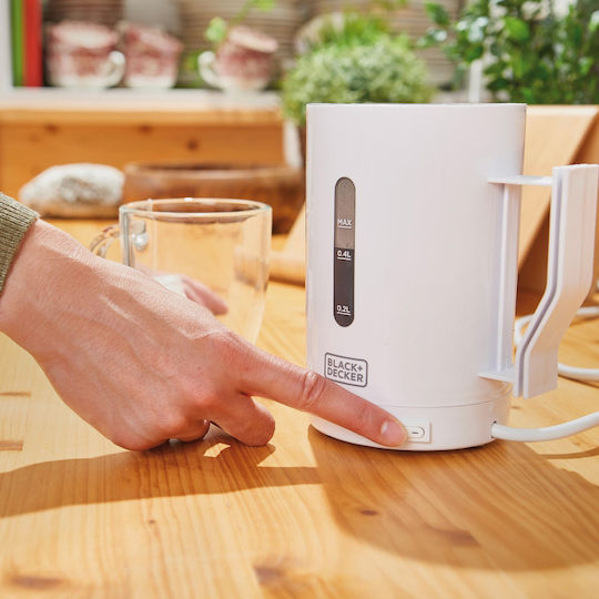 Black & Decker Kettle 500ml 1000W White
