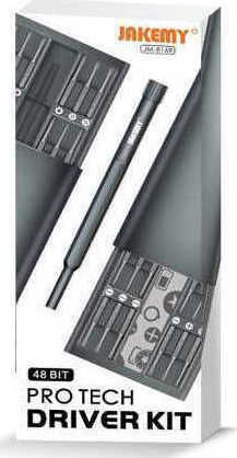 Jakemy Screwdriver with 48 Magnetic Interchangeable Tips