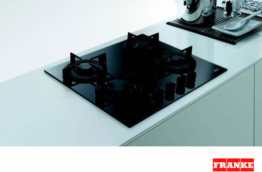 Franke Crystal Plus FHCR 604 4G HE BK C Gaskochfeld Autonom 59x51εκ.