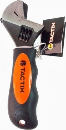 Tactix French Wrench with Adjustable Opening 30mm and Anti-Slip Handle 150mm