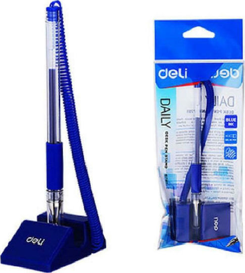 Deli Daily Pen Rollerball 0.5mm Blue with Blue Ink