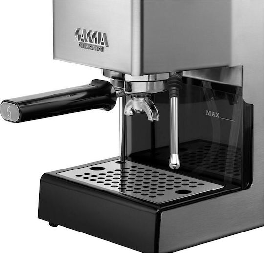 Gaggia Classic 2018/19 SB SS Μηχανή Espresso 1300W Πίεσης 15bar Ασημί