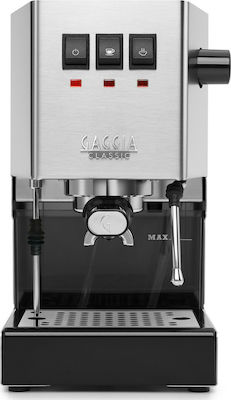 Gaggia Classic 2018/19 SB SS Μηχανή Espresso 1300W Πίεσης 15bar Ασημί