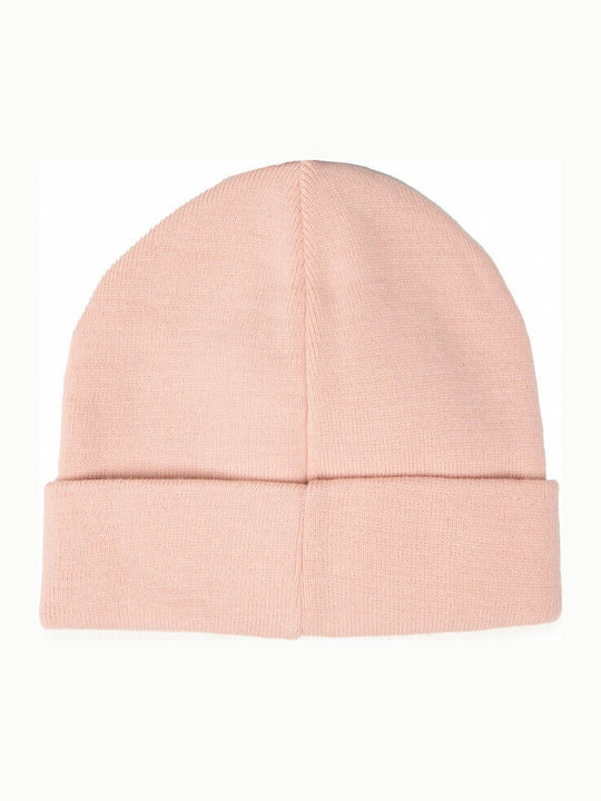Beanie Γυναικείος Σκούφος Πλεκτός σε Ροζ χρώμα
