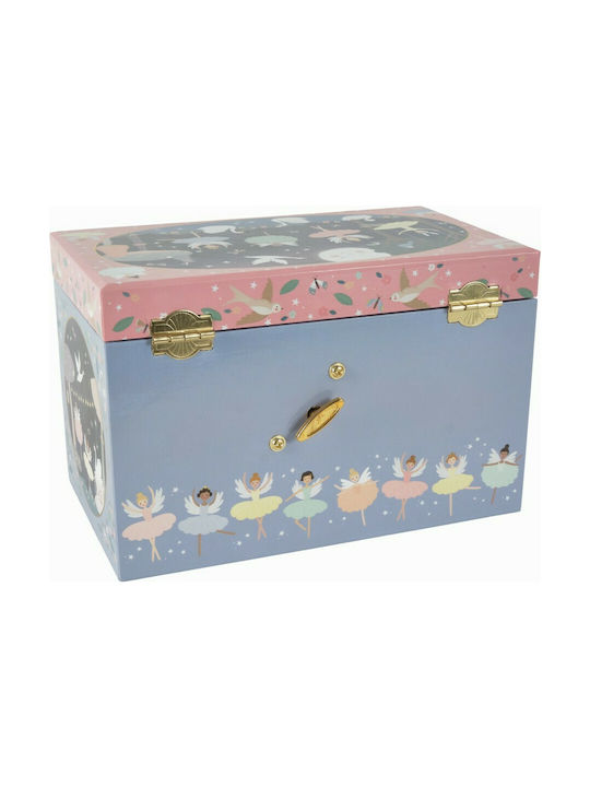 Floss & Rock Wooden Kids Jewelery Box Ballet with Fairies