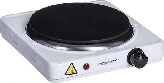 Esperanza Pinatubo Enamel Countertop Single Burner White
