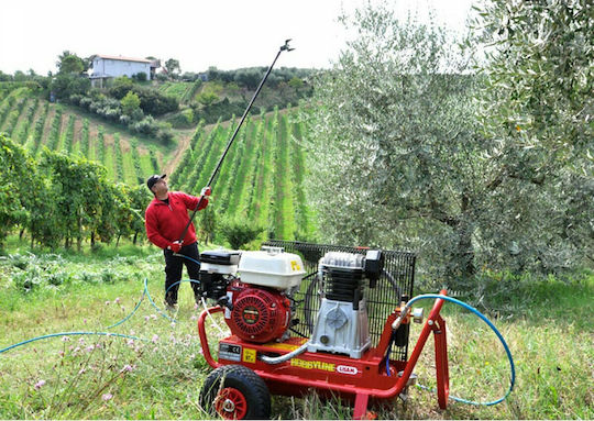 Lisam Mg Turbo Olive Harvester Head Pneumatic Type Rake Spiritual