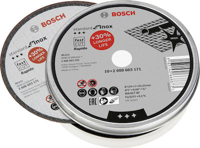 Bosch 2608603255 Cutting Disc Metal 125mm with 60 Teeth 1pcs