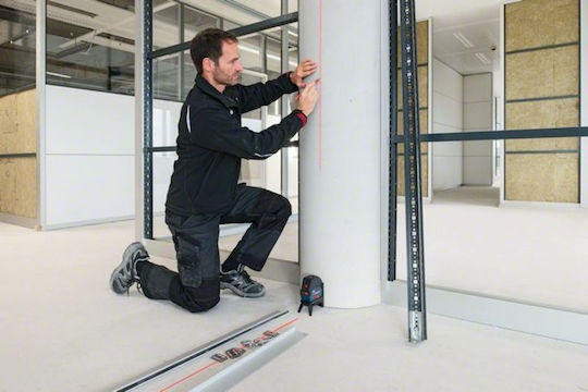 Bosch Αυτορυθμιζόμενο Γραμμικό Αλφάδι Laser Κόκκινης Δέσμης 12V με Εύρος Εργασίας 20m