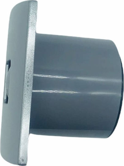 Elmark ALS- D100 Επιτοίχιος Εξαεριστήρας 100mm Ασημί
