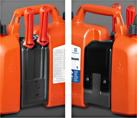 Husqvarna Fuel Can Double Position Plastic with Extension Tube 7.5lt Orange