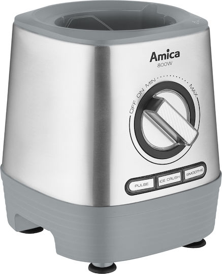 Amica BTM5012 Mixer mit Kunststoffkanne 1,5 l 800W Inox