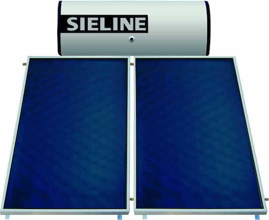 Sieline Inox Ηλιακός Θερμοσίφωνας 200 λίτρων Inox Διπλής Ενέργειας με 3τ.μ. Συλλέκτη