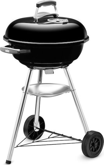Weber Compact Stainless steel Charcoal Grill Kettle with Lid 47cmx47cm