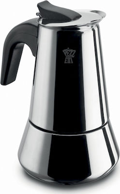 Pezzetti Steelexpress Espresso-Kanne 2 Cups Edelstahl Silber