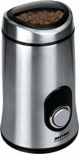 MPM Electric Coffee Grinder 150W for 50gr Beans Silver