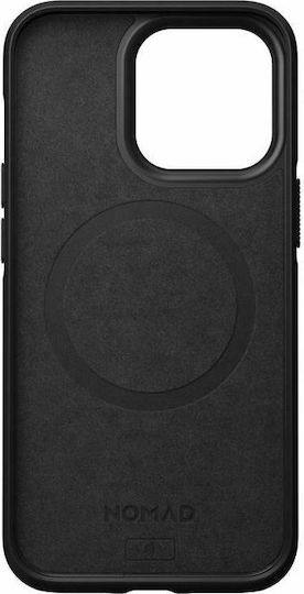 Nomad Modern Leather Umschlag Rückseite Leder Rustic Brown (iPhone 13 Pro)