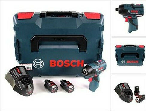 Bosch GDR 12V-110 Παλμικό Κατσαβίδι Μπαταρίας Brushless 12V 2x3Ah