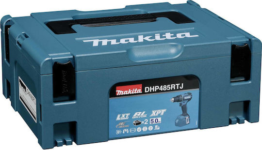 Makita DHP485RTJ Κρουστικό Δραπανοκατσάβιδο Μπαταρίας Brushless 18V 2x5Ah