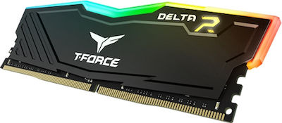 TeamGroup T-Force Delta RGB 16GB DDR4 RAM με 2 Modules (2x8GB) και Ταχύτητα 3200 για Desktop