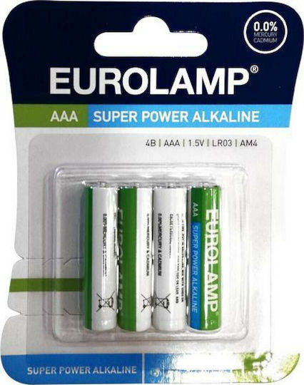 Eurolamp Super Power Αλκαλικές Μπαταρίες AAA 1.5V 4τμχ