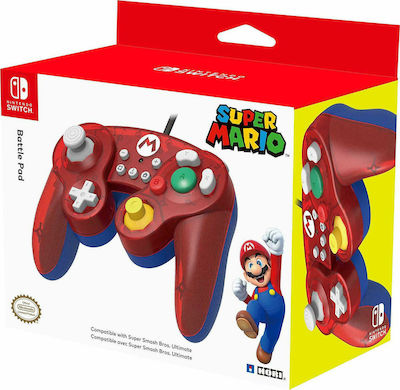 Hori Battle Pad Wired Gamepad for Switch Mario