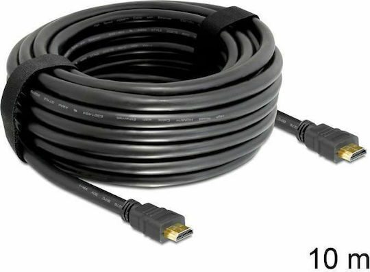 DeLock HDMI 2.0 Cable HDMI male - HDMI male 10m Black