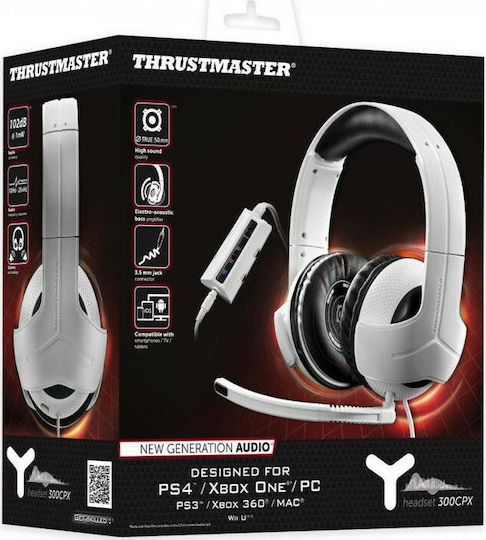 Thrustmaster Y-300CPX Over Ear Gaming Headset με σύνδεση 3.5mm Λευκό