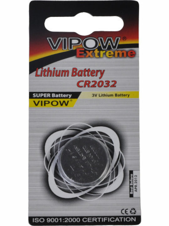 Vipow Extreme Lithium Watch Battery CR2032 3V 1pcs