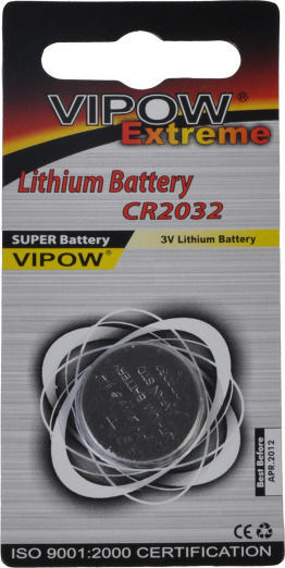 Vipow Extreme Batterie Lithium für Uhren CR2032 3V 1Stück