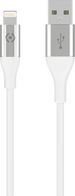 Celly Regular USB to Lightning Cable Λευκό 1.5m (13012587)