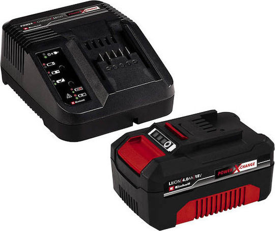 Einhell Battery Set Lithium Capacity 4Ah 18V with Charger