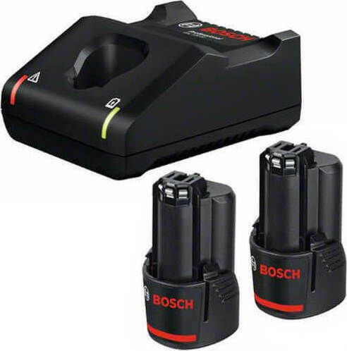 Bosch Комплект 2 Батерии за Инструменти Литиеви 12V Капацитет 2Ах със Зарядно GAL 12V-40