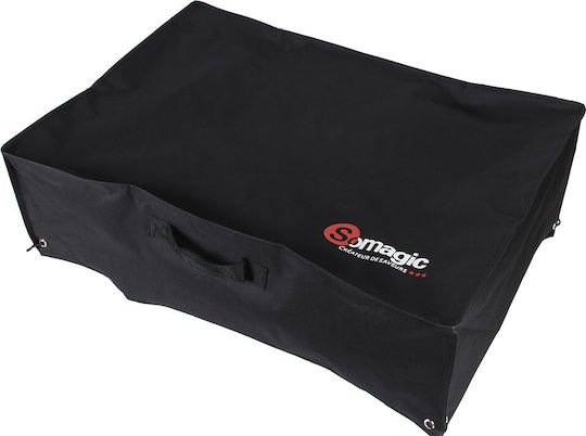 Somagic Grillabdeckung Schwarz Kompatibel mit Plancha 67 mit UV-Schutz 67cmx47cmx47cm
