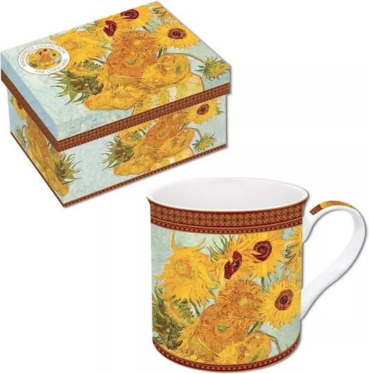 Marva Sunflowers Becher aus Porzellan Mehrfarbig 300ml