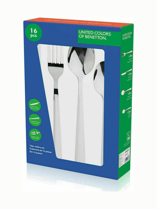 Benetton Cutlery Set Silver 16pcs