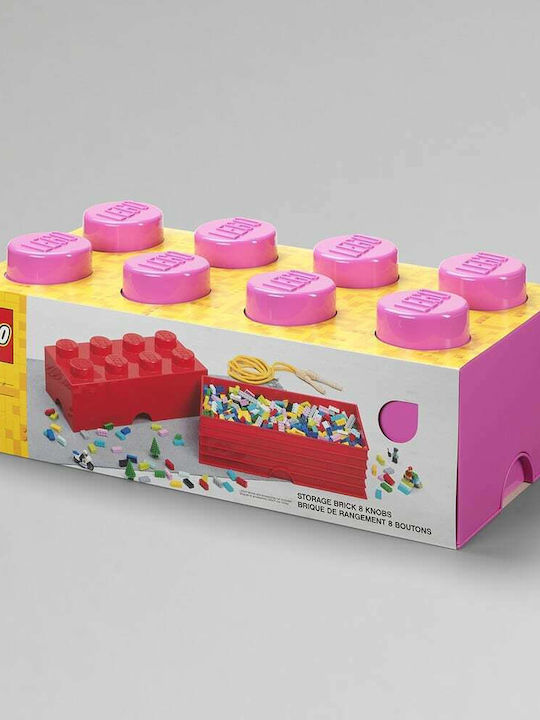 LEGO Children's Storage Box made of Plastic 8-Stud Purple 50x25x17cm 1pcs