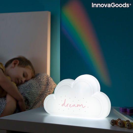 InnovaGoods Led Kids Projector Lamp Rainbow White 18x6x11εκ.