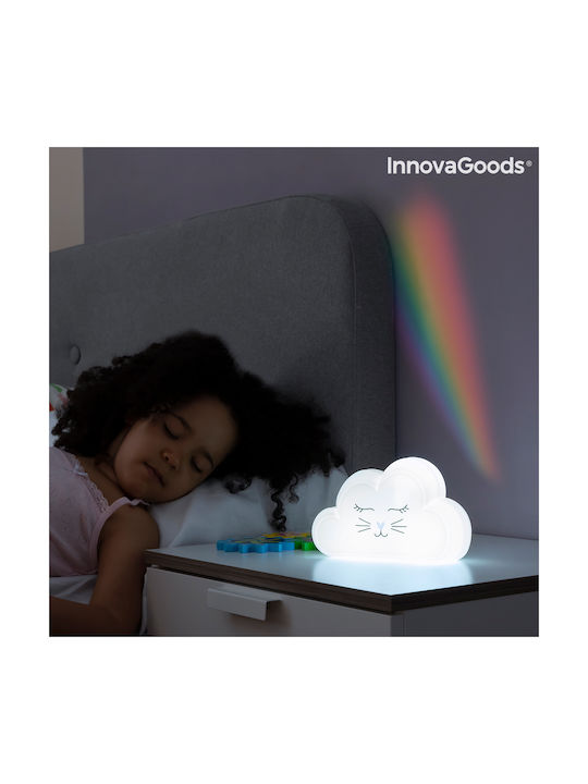 InnovaGoods Led Kids Projector Lamp Rainbow White 18x6x11εκ.