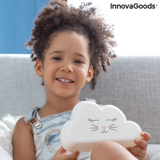 InnovaGoods Led Παιδικό Φωτιστικό Projector Ουράνιο Τόξο Λευκό 18x6x11εκ.