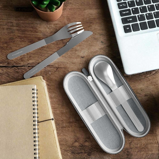 Monbento MB Slim Nest Cutlery for Camping Set Spoon Fork 3pcs