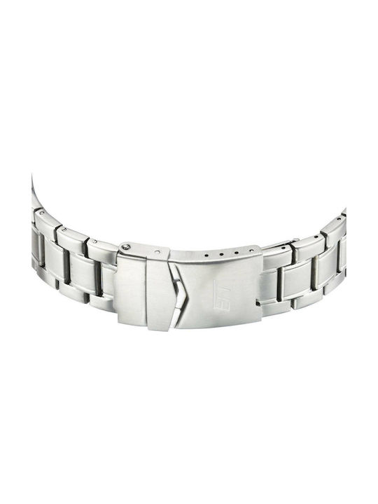 ETT Watch Solar with Silver Metal Bracelet